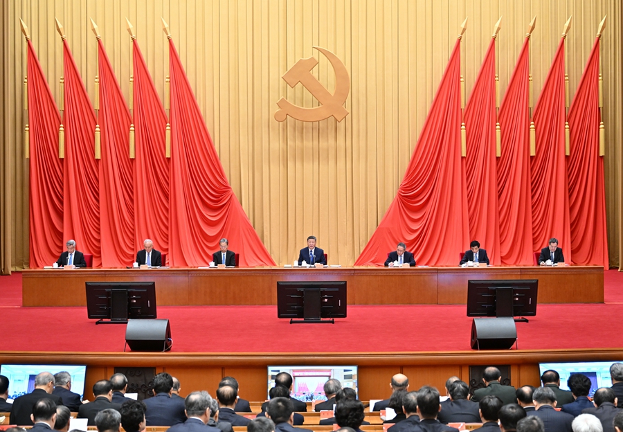 ??1月6日，中共中央總書記、國家主席、中央軍委主席習(xí)近平在中國共產(chǎn)黨第二十屆中央紀(jì)律檢查委員會第四次全體會議上發(fā)表重要講話。李強(qiáng)、趙樂際、王滬寧、蔡奇、丁薛祥、李希出席會議。